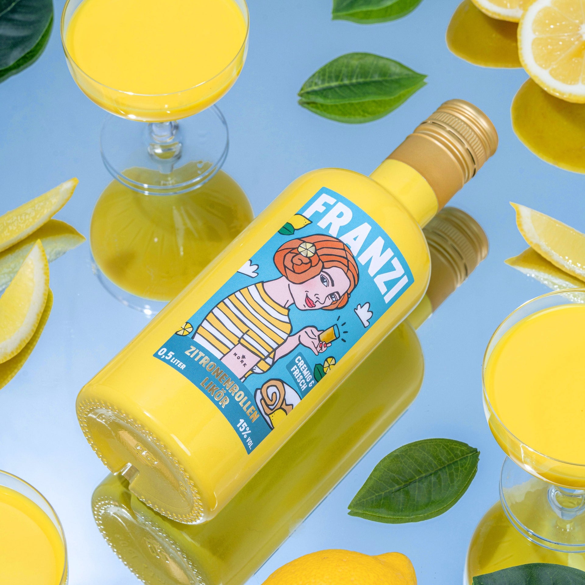 Franzbrötchenlikör 'Franzi' – Zitronenrollen 0.5l NORK