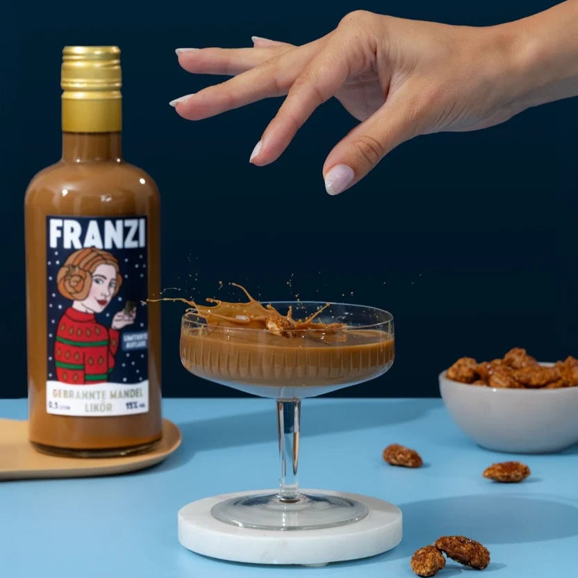 Franzbrötchenlikör 'Franzi' – gebrannte Mandel NORK