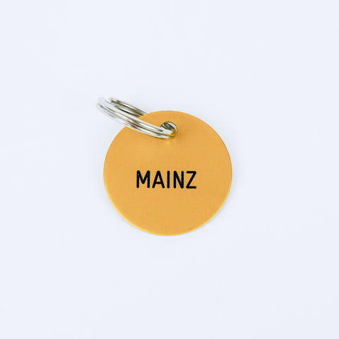 Schlüsselanhänger 'Mainz' gold von Familie von Quast