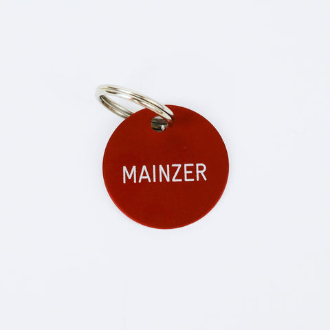 Schlüsselanhänger 'Mainzer' in rot Familie von Quast