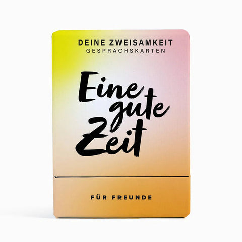 Gesprächskarten 'Eine gute Zeit' – Für Freunde Deine Zweisamkeit