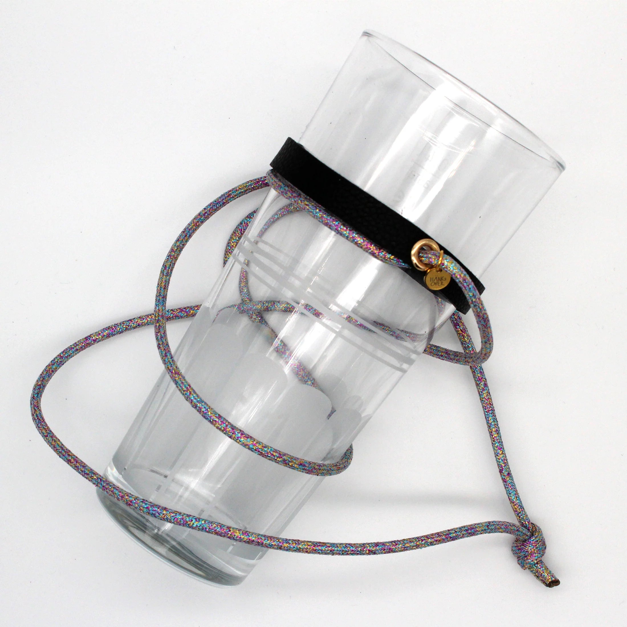 Weinglashalter 'Disco' – bunt metallic HängOver