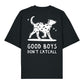 T-Shirt 'Good Boys Don't Catcall' – schwarz Le Large