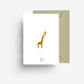 Klappkarte 'Hello little one' – Giraffe jungwiealt