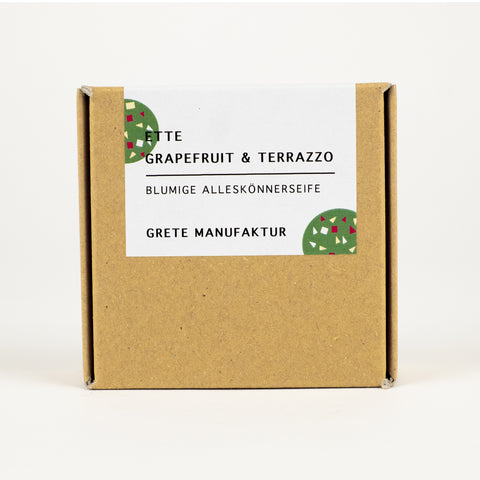 Seife 'Ette' – Grapefruit & Terrazzo Grete Manufaktur