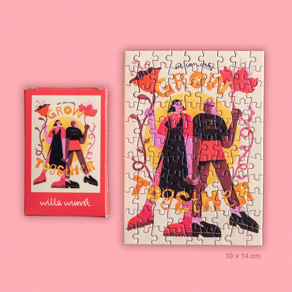 Mini-Puzzle 'We can only grow together' Willa Wunst
