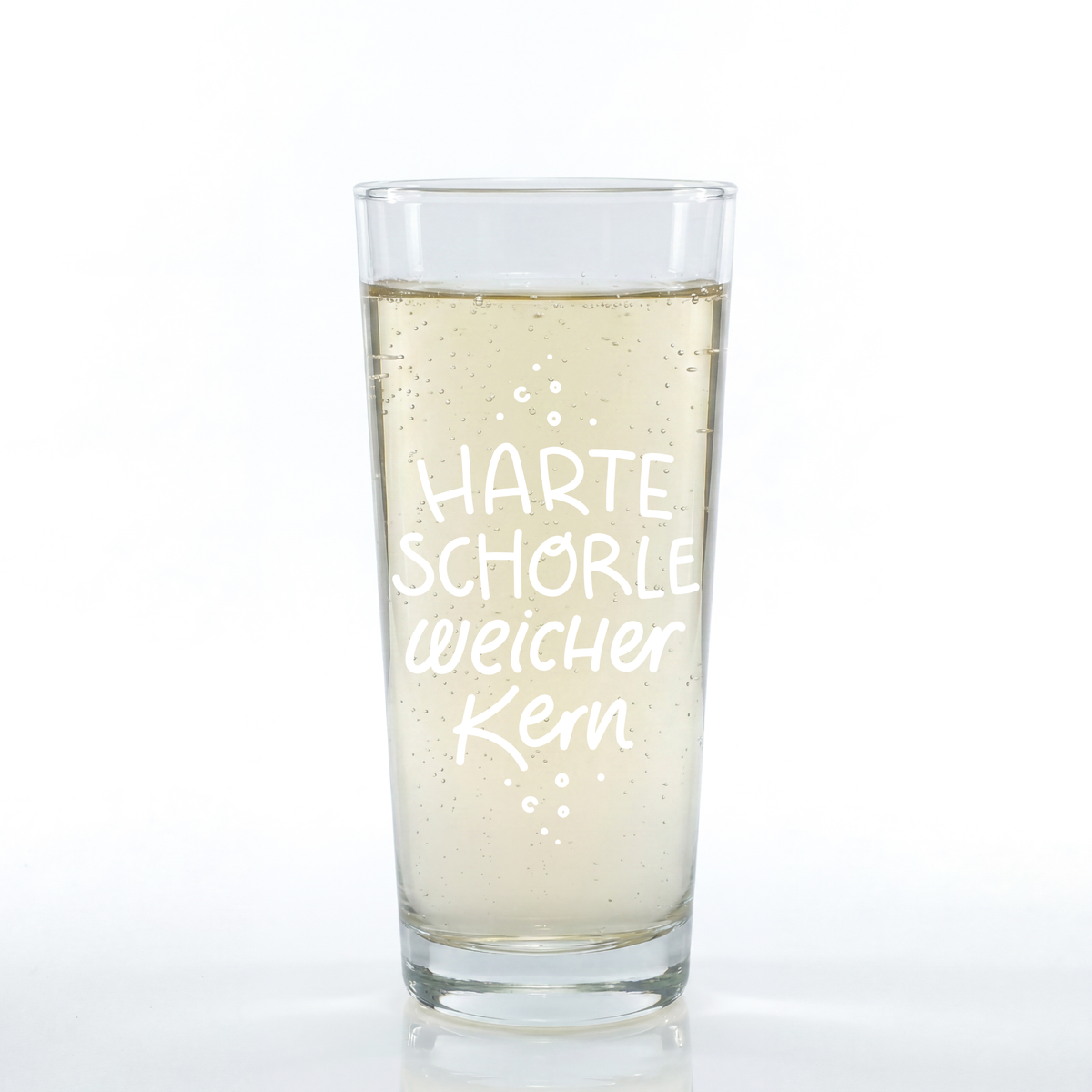 Weinschorle-Glas 'Harte Schorle' pinke distel