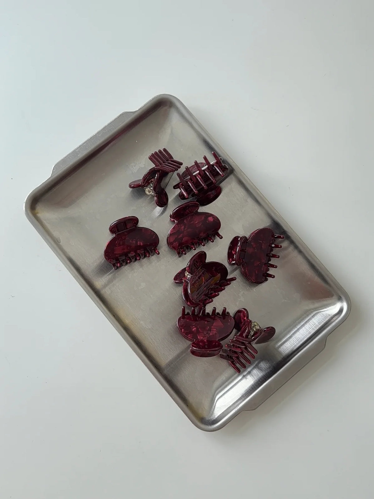Haarklammer 'Emi' – burgundy