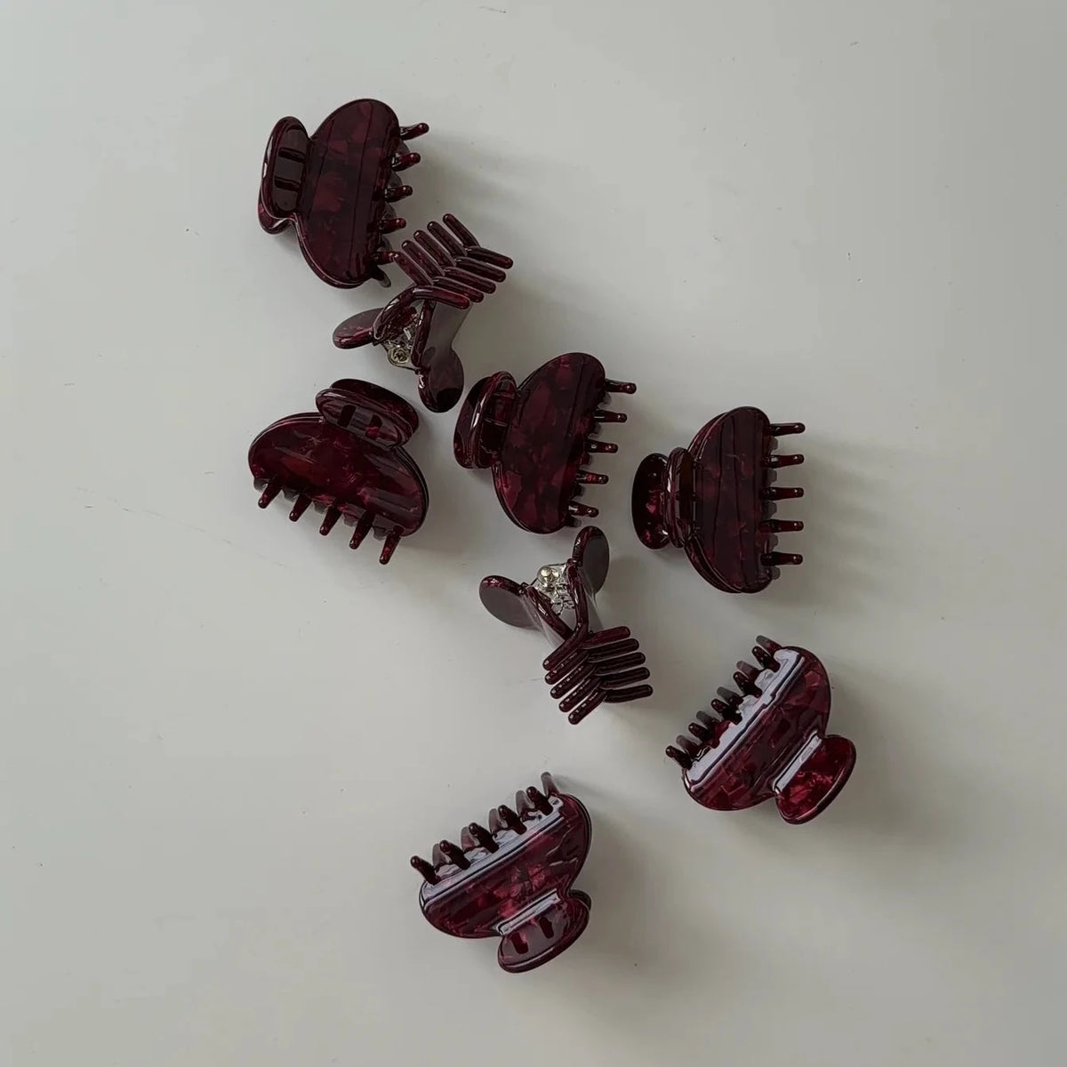 Haarklammer 'Emi' – burgundy