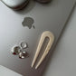 Hairpin 'U-Shape' – cream marble