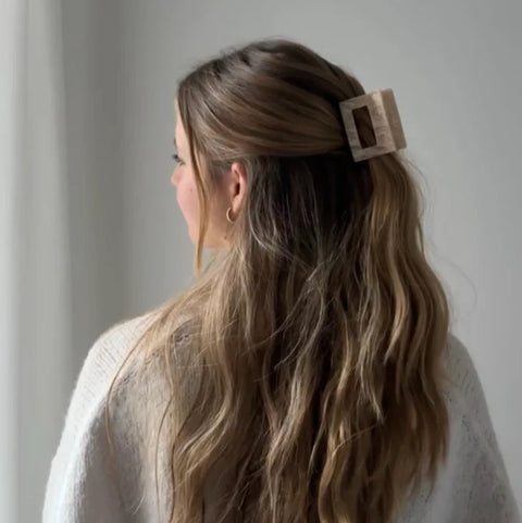 Haarklammer 'Elsa' – camel swirl