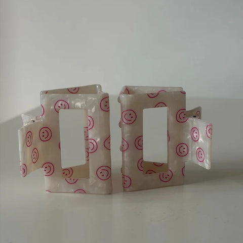 Haarklammer 'Josefin' – pink smile