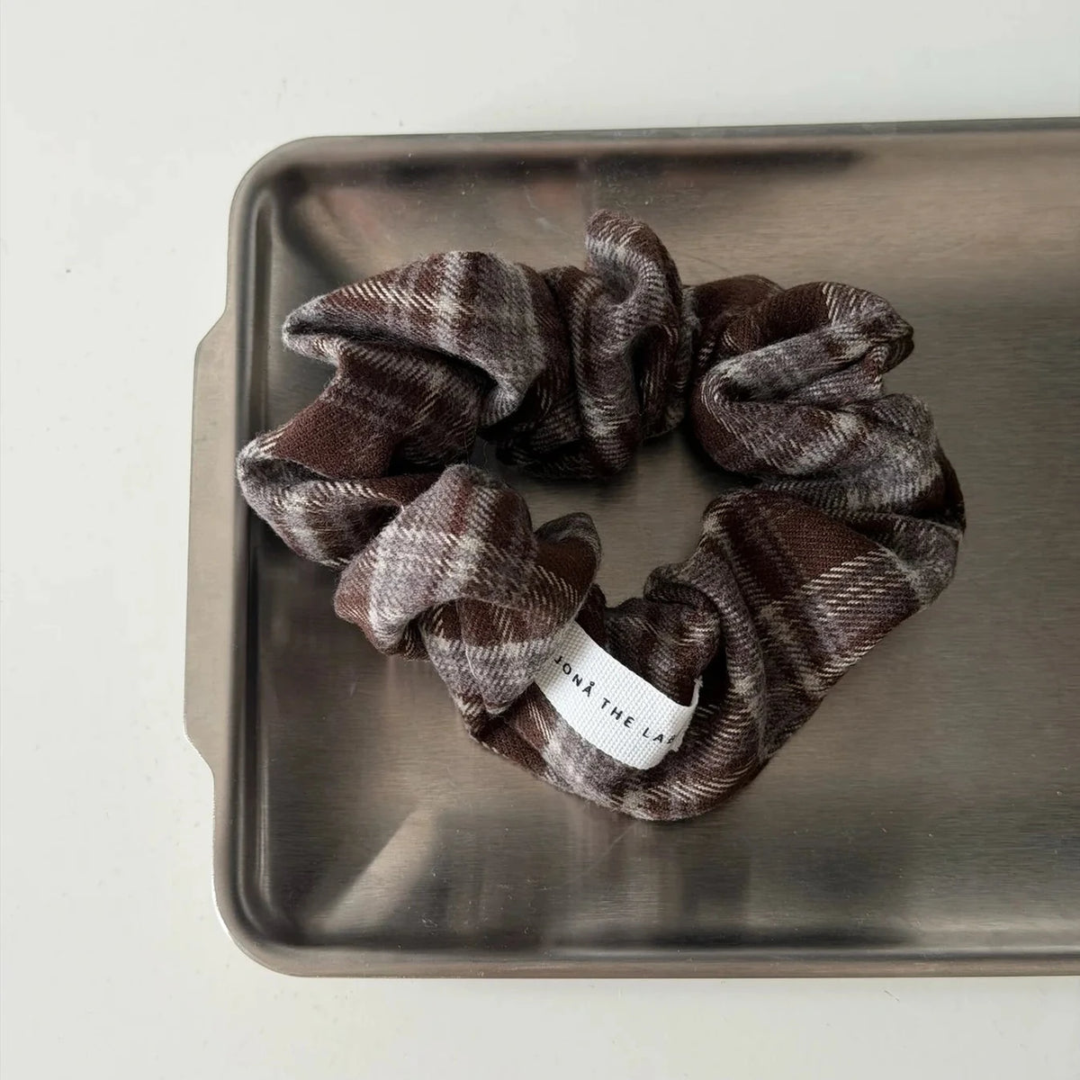 Everyday Scrunchies – brown plaid