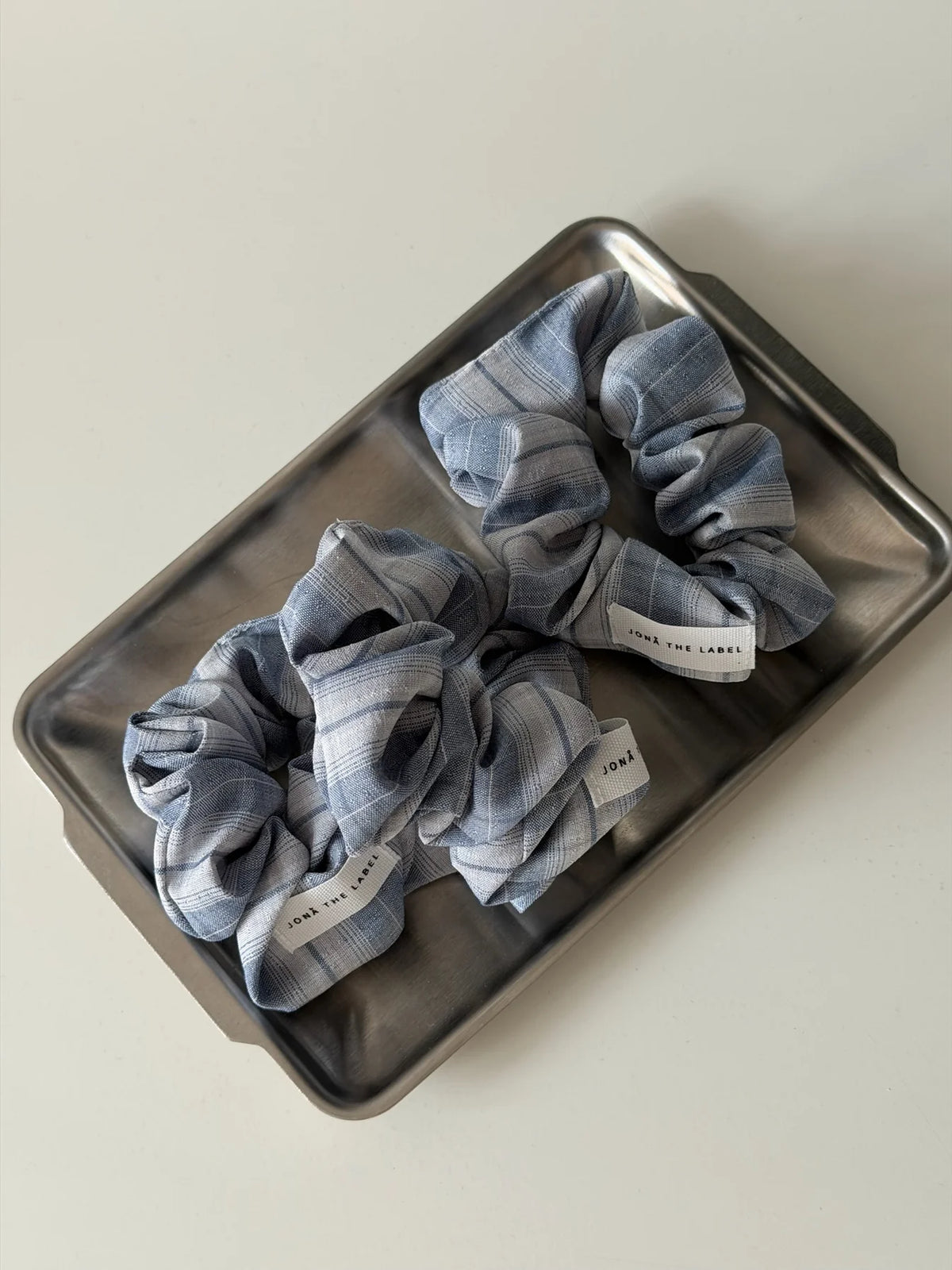 Everyday Scrunchies – sky plaid