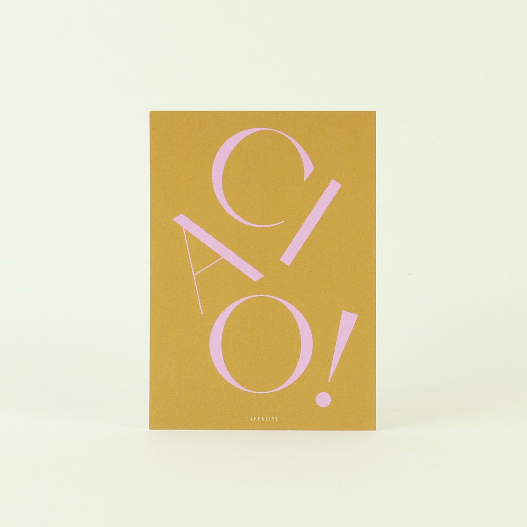 Postkarte 'Ciao' typealive