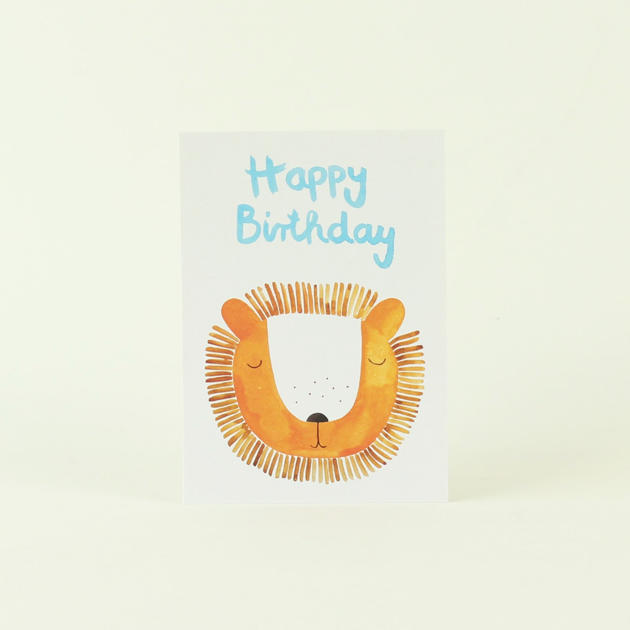 Postkarte 'Happy birthday' – Löwe Frau Ottilie