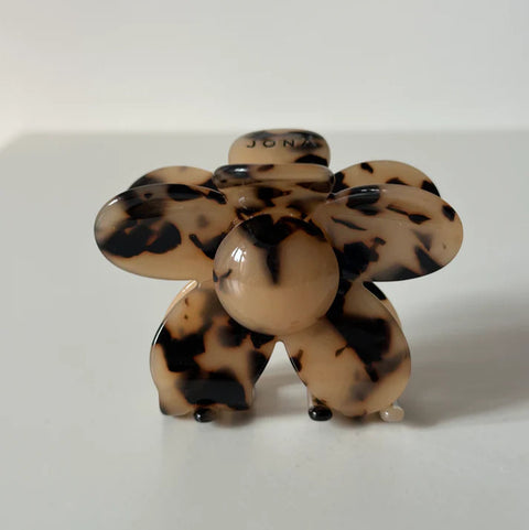 Haarklammer 'Flower' – tortoise