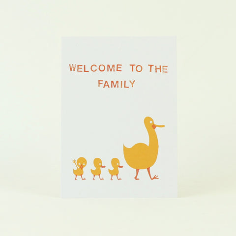 Postkarte 'Welcome to the family' – Enten