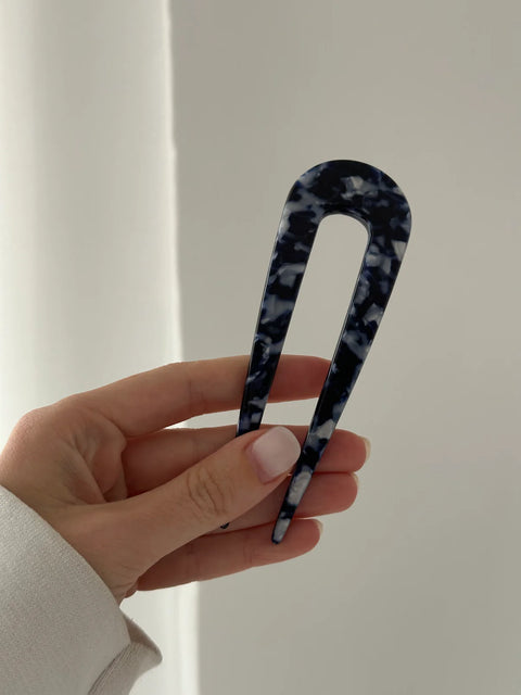 Hairpin 'U-Shape' – twilight blue