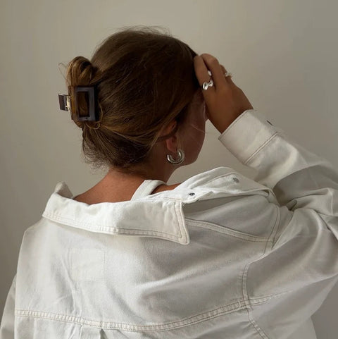 Haarklammer 'Josefin' – dark chocolate