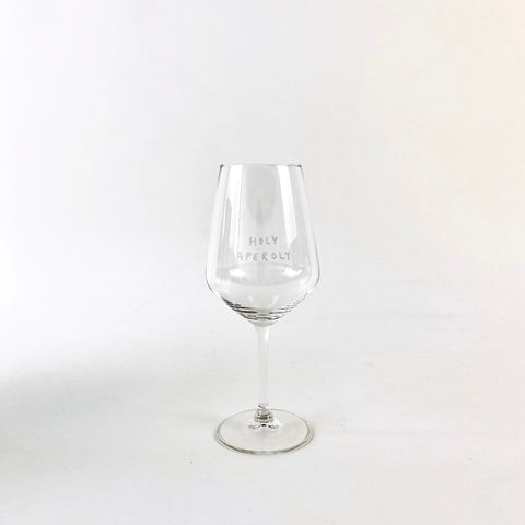 Aperolglas 'Holy Aperoly' – Limited White Edition