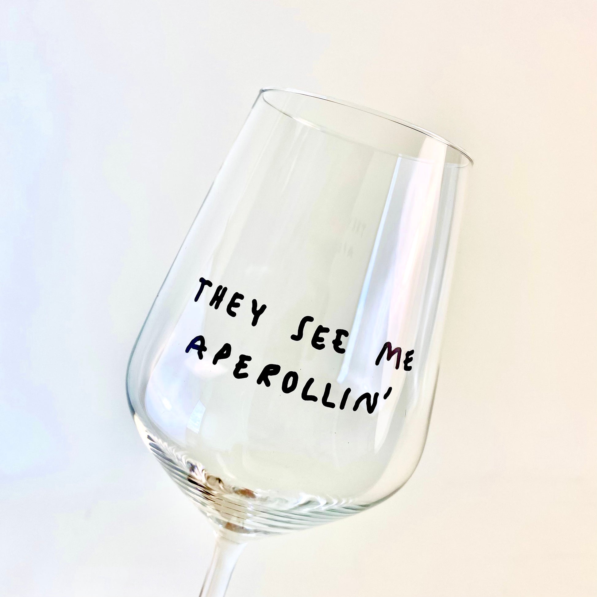 Aperolglas 'They see me Aperollin' edition selekkt