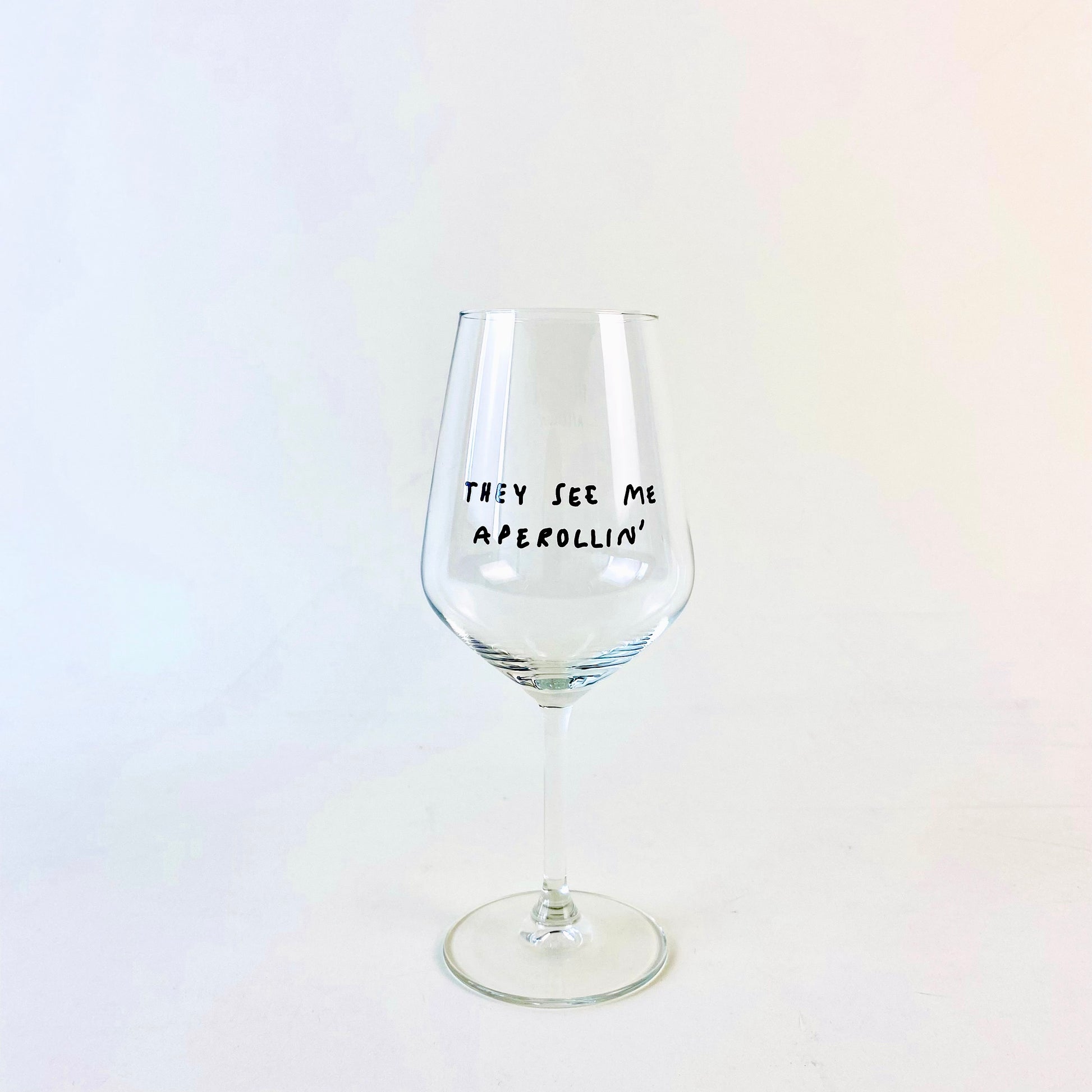 Aperolglas 'They see me Aperollin' edition selekkt