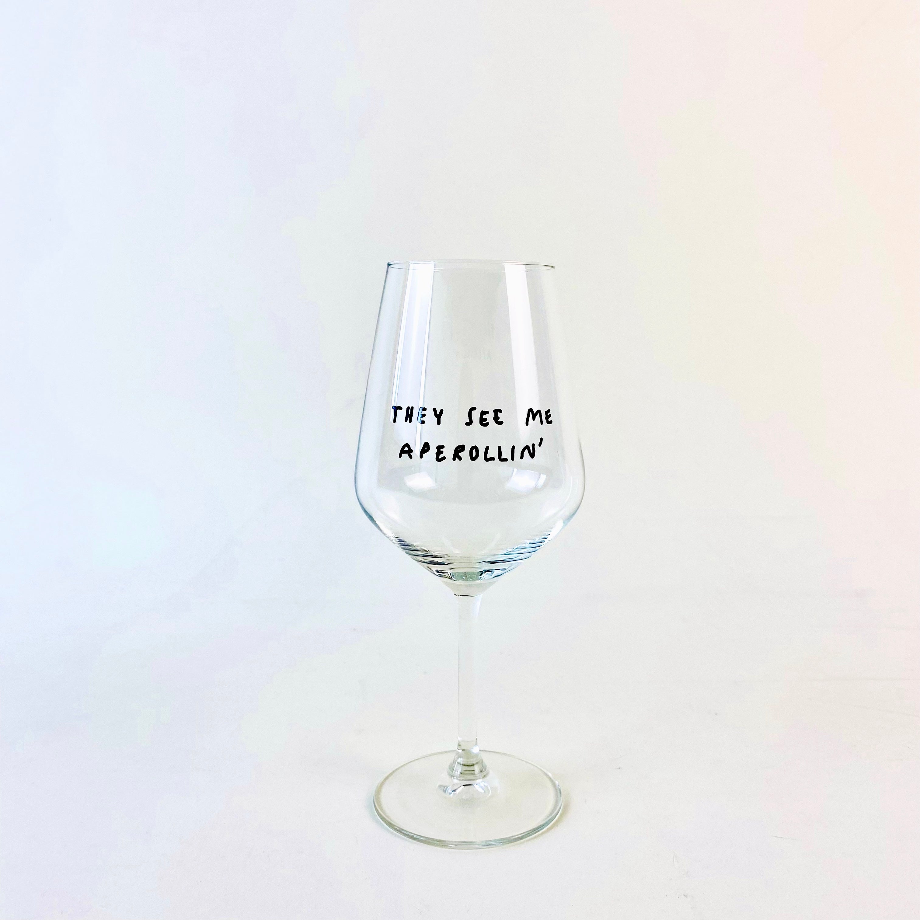 Aperolglas 'They see me Aperollin' edition selekkt