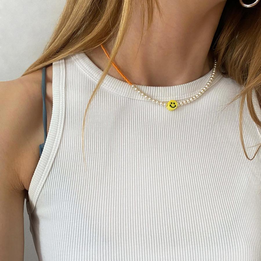 Smiley-Kette 'Apricot' – orange PinaPina
