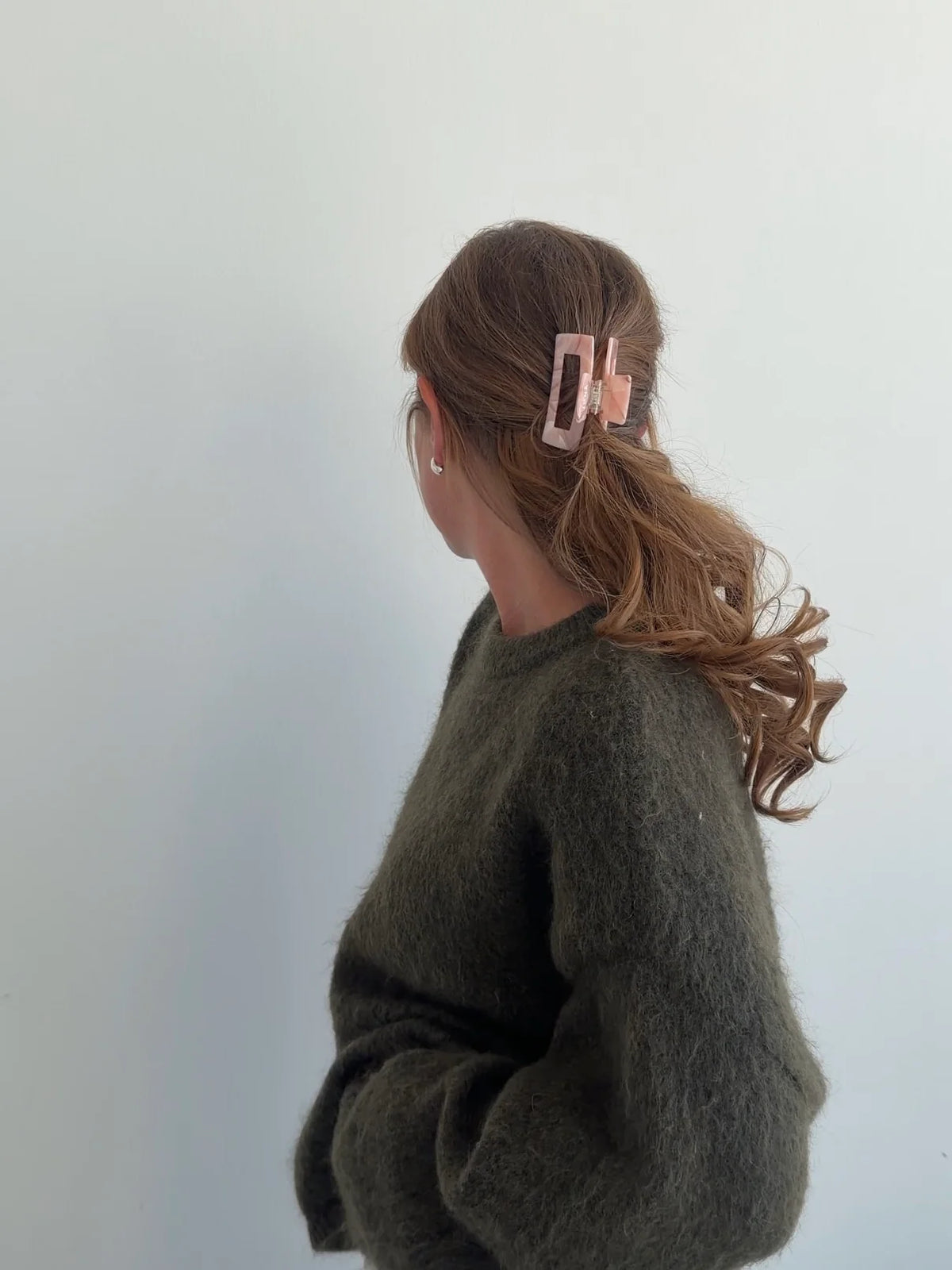 Haarklammer 'Maja' – rose marble Jona the Label