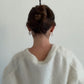 Hairpin 'Twisted' – black sesame