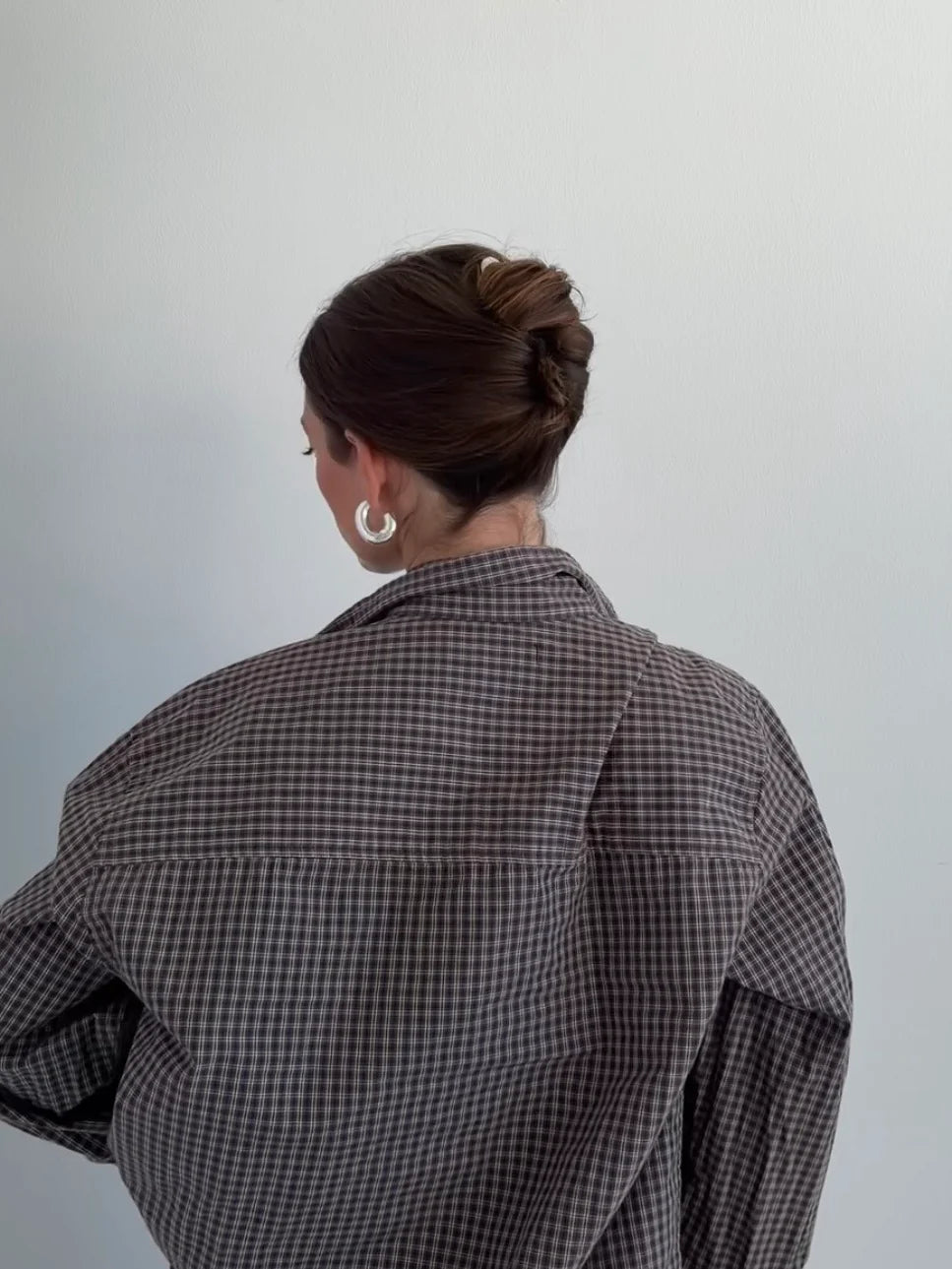 Hairpin 'U-Shape' – cream marble
