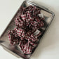 Everyday Scrunchies – burgundy plaid
