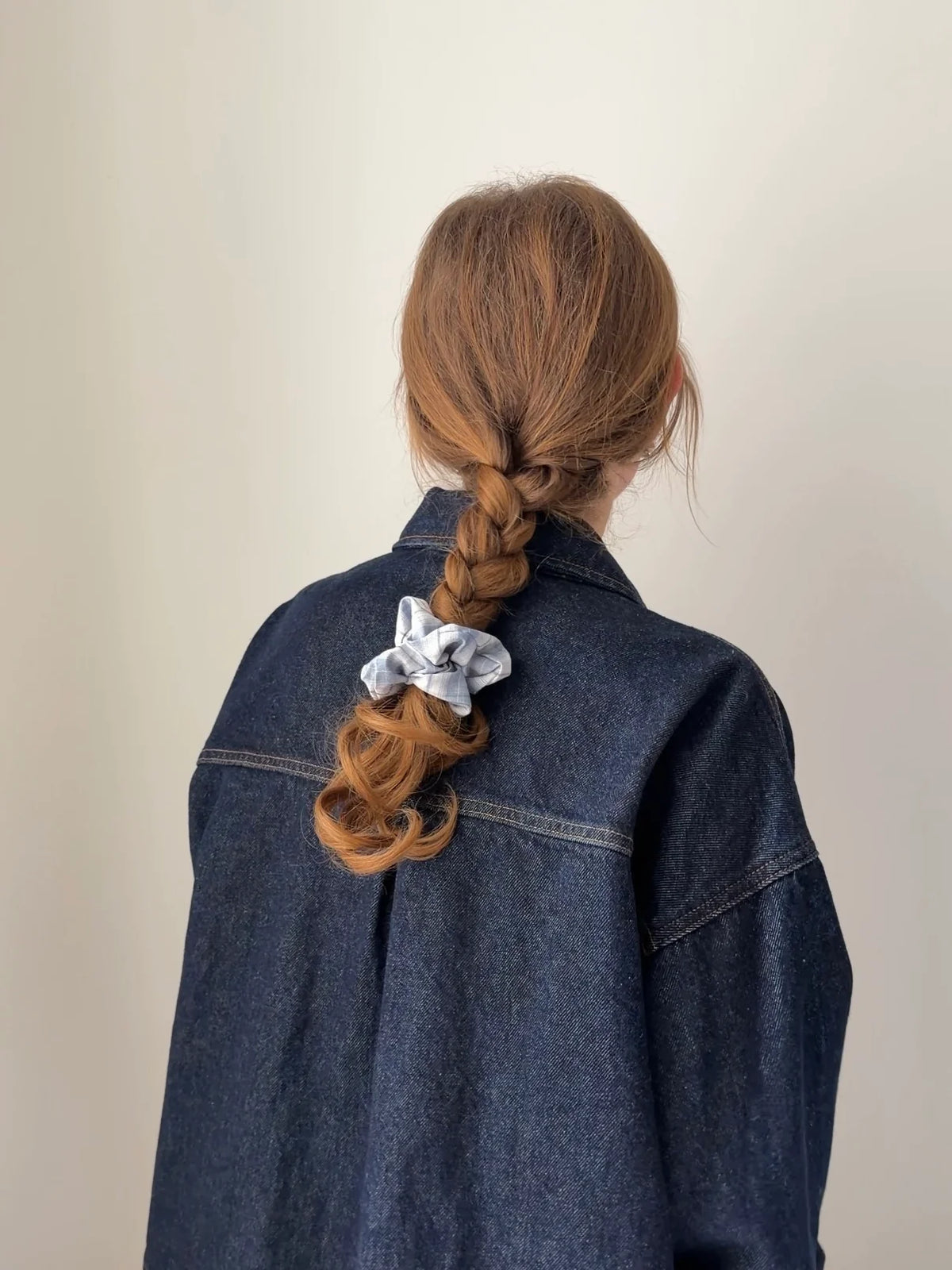 Everyday Scrunchies – sky plaid