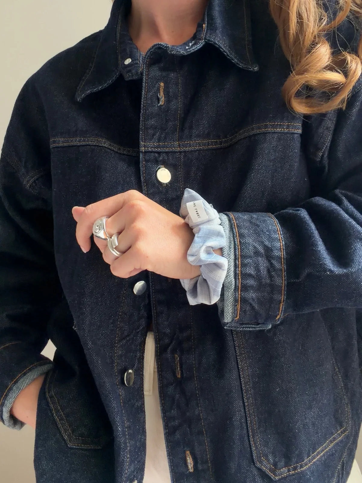 Everyday Scrunchies – sky plaid