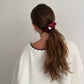 Everyday Scrunchies – burgundy silk