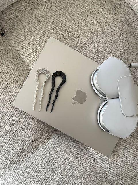 Hairpin 'Wavy U-Shape' – espresso Jona the Label