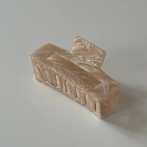 Haarklammer 'Maja' – camel swirl
