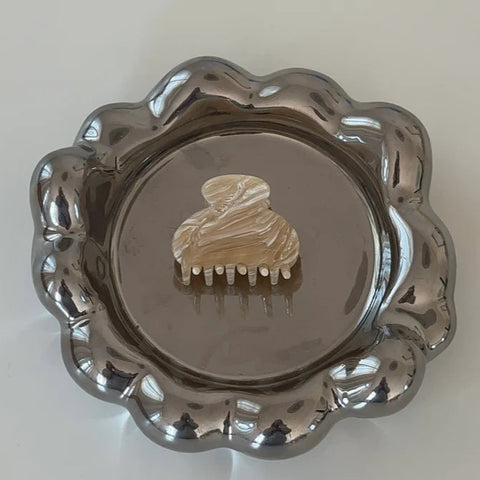 Haarklammer 'Emi' – camel swirl