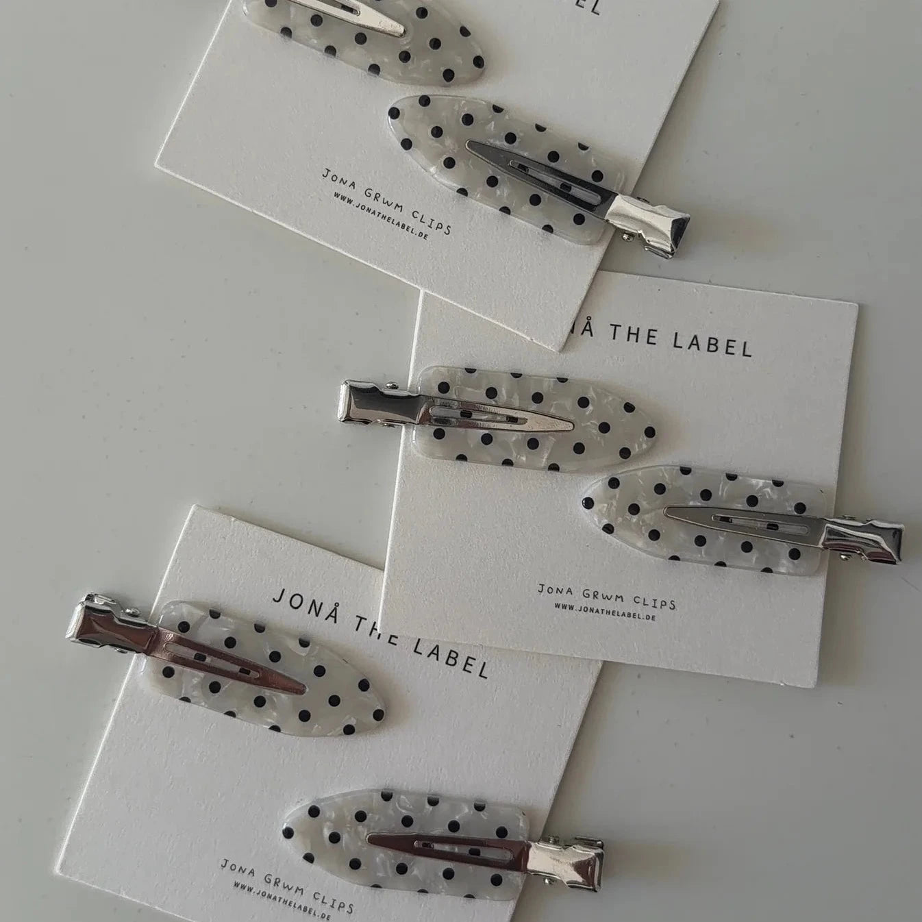 GRWM Clips – polka dots Jona the Label