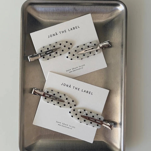 GRWM Clips – polka dots Jona the Label