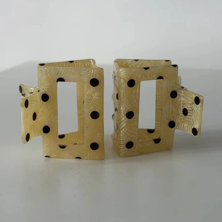 Haarklammer 'Josefin' – yellow polka dots Jona the Label