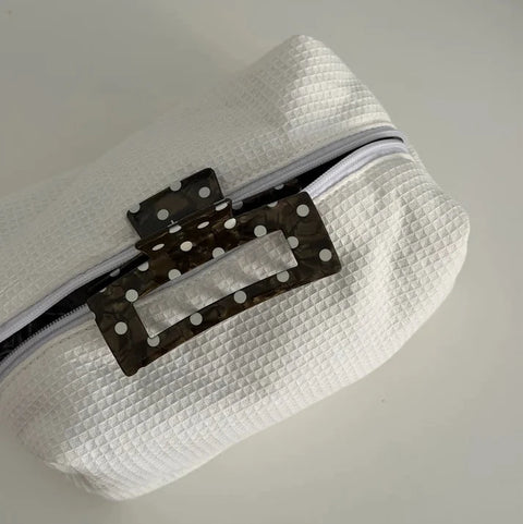 Haarklammer 'Mila' – choco polka dots