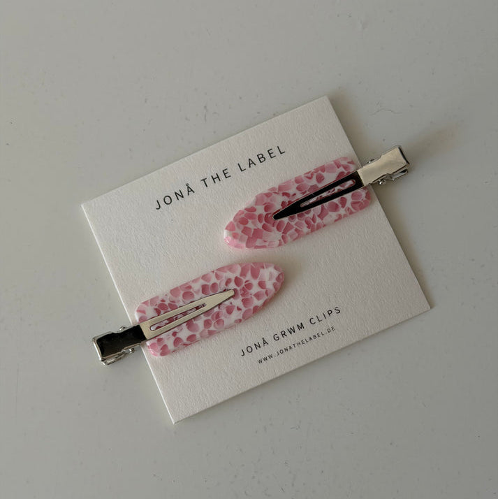 GRWM Clips – blush dots Jona the Label