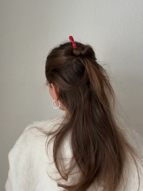 Hairpin 'Twisted' – candy red Jona the Label