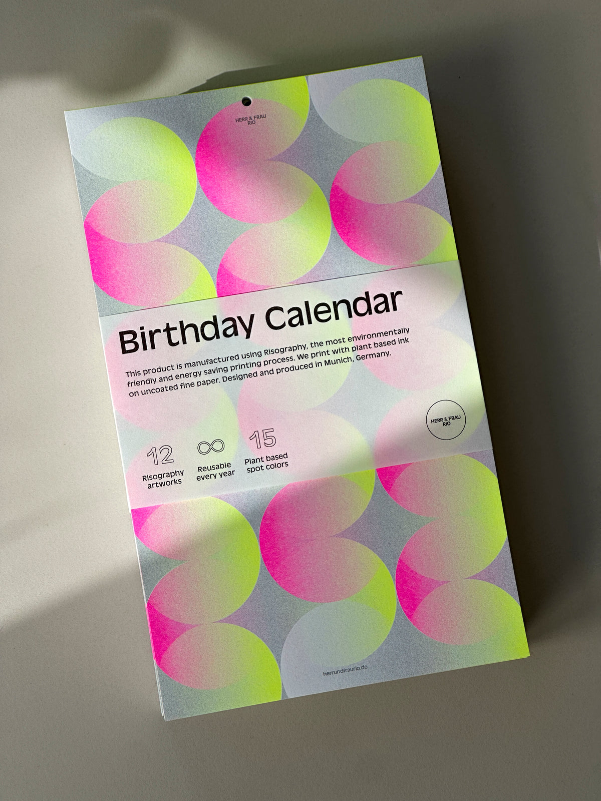 Birthday Calender Herr und Frau Rio