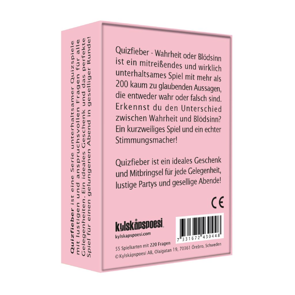 Quizfieber 'Wahrheit oder Blödsinn' Kylskapspoesi