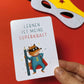 Affirmationskarten für Kinder 'Starke Gedanken' Rüsselfuchs