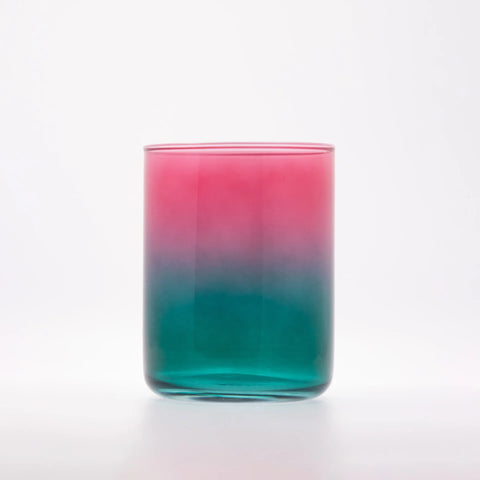 Glas 'Jade' – pink/grün