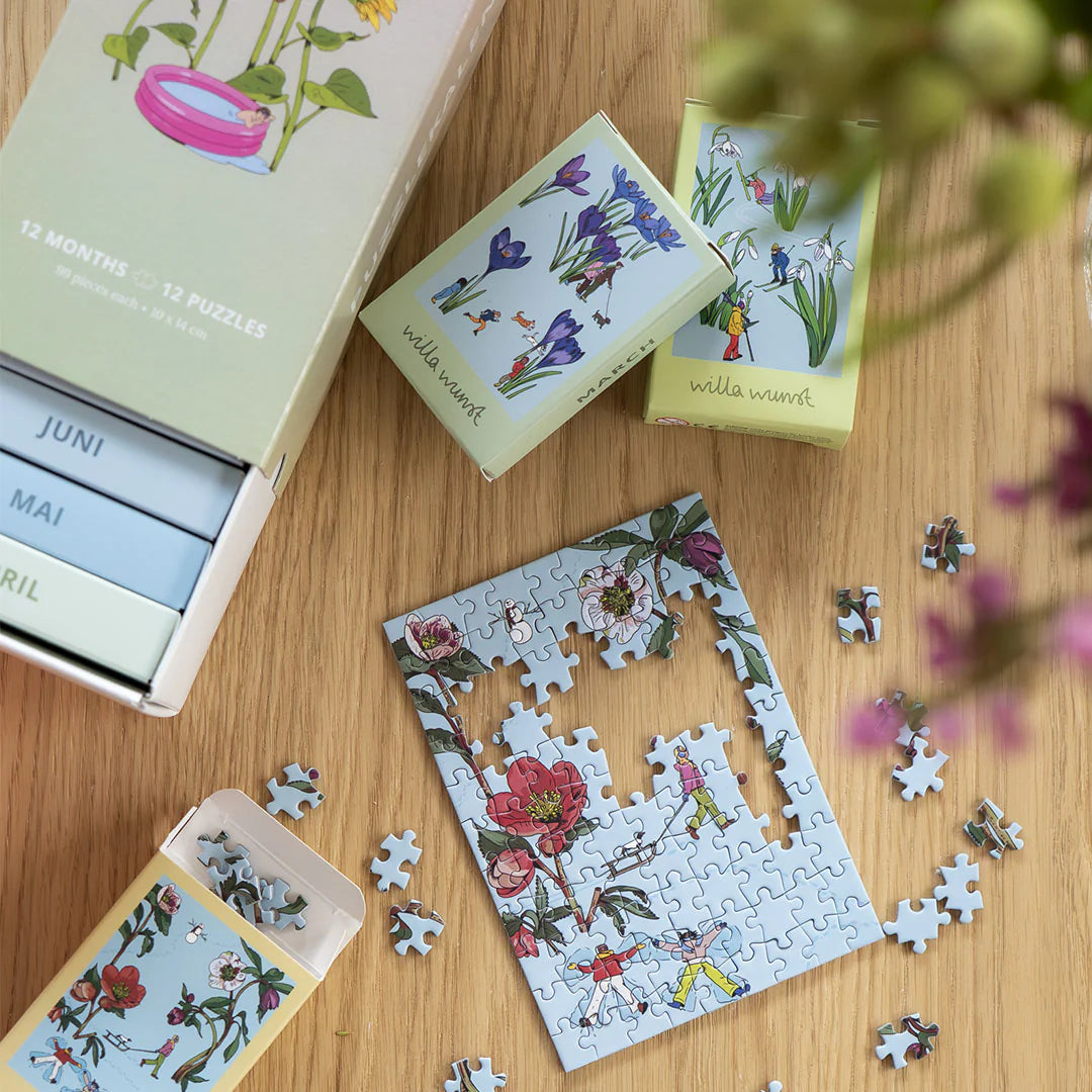 Mini-Puzzle Kalender Willa Wunst